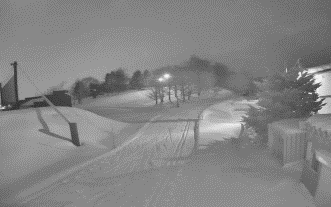 冬の夜の撮影画像